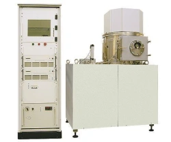 Installation for deposition of thin films of metals, resistive alloys and dielectrics by magnetron ion-beam sputtering method.