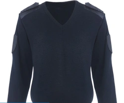 Semifinished product (cut, coupon) of dark blue woolen jumper, type A, for employees of internal affairs bodies of the Russian F
