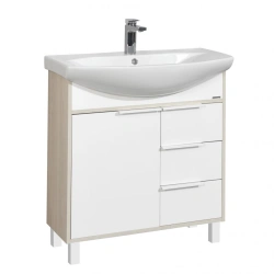 Cabinet under sink Aquaton Rico 80 white, ash factory 1A215401RIB901.A215.4.01R.IB9.0