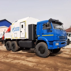 Special truck model 675613 with CMU (INMAN IM15 JSC) on KAMAZ 43118-37 chassis.