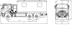 Laboratory truck, model 675624, on chassis KAMAZ 43118-37, according to TU 29. 10. 59-002-63119966-2017
