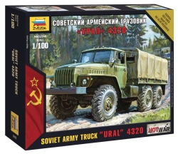 Assembled model "Soviet lorry Ural"