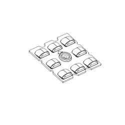 Lens for LED luminaires AMT-ST-50x50-3535(8)-T2M