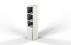Narrow document rack with doors at the bottom Rk21
