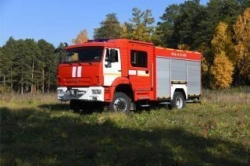 Fire tanker truck ??-3,2-?, type 58812K43265, modification 3K1102, on chassis KAMAZ-43265-D5