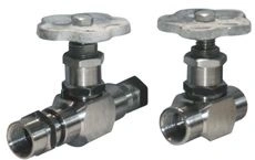 Shut-off needle valve models "KZ IN", "KZ IF", "KI 400".