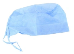 Medical cap, disposable, made of nonwoven material type "Kolpak" according to TU 13.95.10-003-64015714-2018, registration certif
