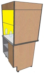 Stationary laboratory cabinet (fume cupboard) project SI56.13.24.00