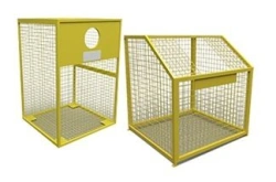 Fixed container for plastic (PET) waste mesh. For separate (selective) collection, accumulation of waste.