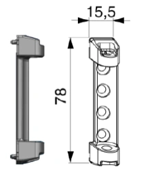 Upper hinge, part number 251214