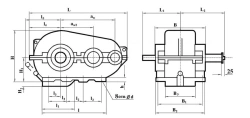 Horizontal spur gearbox RTSD-650