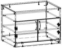 Office equipment cabinet TV-ATO-2.30.01