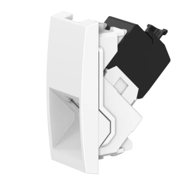 CADUCEUS ALING MODE Flush-mounted computer socket Keystone RJ45 8P8C cat.6A FTP, 1M, white, art. 666S.0