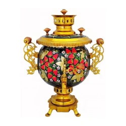 Samovar combined 4,5 litre with artistic painting