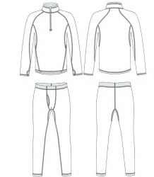 Fleece fleece underwear (sweatshirt, pants)