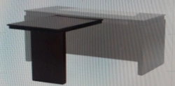 Table-attachment (conference) to table FR2010 / TA09B /1300*840*750, Art. no. FR13