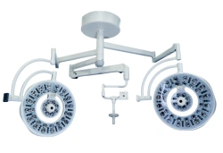 Medical ceiling luminaire with emergency power supply adjustable two-block with additional console "EMALED 602/602/X".