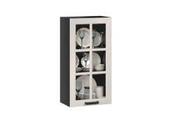 Mocha LD.274490.000 Door front 500 high glass (Oak textured anthracite )