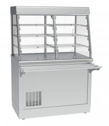 Refrigerated counter-display high-temperature with a neutral cabinet PVV(H)-70?-?-02-NSH