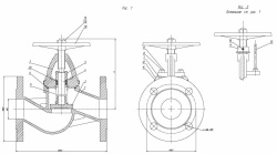 Non-return shut-off flanged bore valve with indicator DN 50 PN 10 series 458 (KMIA.491915.002-03)