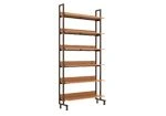 Library shelving units on metal frame one-sided model STmet1