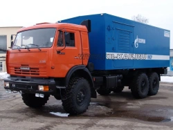 Workshop truck (AMG, PNU, PARM, MAVR, ANRP, PKSR, ARS, PSM, AROK, AOP, PPUA, UMP, MTO-AM, MTO) model 574232 on KAM chassis.