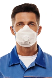 Personal respiratory protection equipment with filtering half-mask: respirator ALINA-210 FFP2 NR D for protection against aeroso