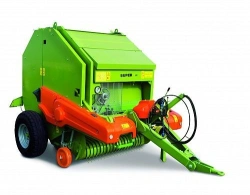 Round baler R 12/155 SUPER With high-strength steel baling conveyor, 24 months extended warranty, with centre.