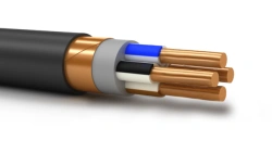 Power cables, not spreading combustion, with insulation and sheathing made of polymer composites, halogen-free, shielded, haloge