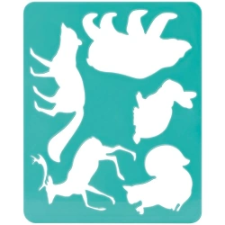 Contour colouring stencil, "Forest animals", packet, europodweight