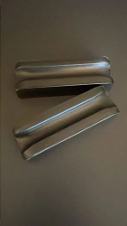 Carbon contact insert for trolleybus current collectors, reinforced