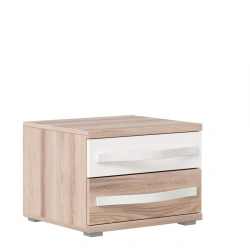 Marta LD.636120.000 Bedside cabinet (White/Desira Ash )