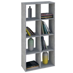 Polini Home Smart Cube 8-piece shelving unit, concrete, article number 0001693.75