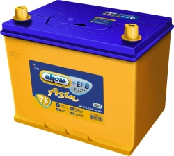 Battery 6ST-75VL AKOM ASIA EFB