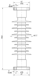Insulator OSC 8-35-3 UHL1