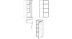 Cupboard for household equipment (series 2.441)