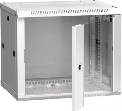LWR3-09U64-GF ITK Cabinet LINEA W 9U 600x450 mm glass door, RAL7035