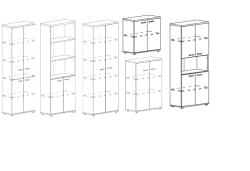 Filing cabinet. A4" series furniture set