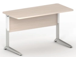 Double-seat pupil's table with adjustable height and angle of inclination of the table top