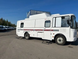 Mobile medical complex of modification: 227001 is produced on the basis of PAZ vehicle, modification 320570-12 (MKPP 3307-170001