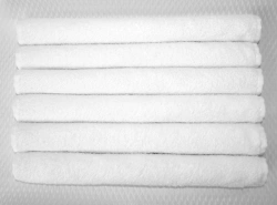 Bleached cotton terry cloths