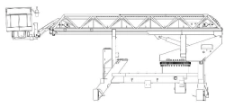 Self-propelled boom lift with working platform PSS-131.18E with ladder-type boom