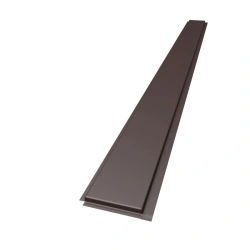 Linear metal panel "Yar'panel" -X - medium (190 x 2 470 mm) - Brown matt-0,45 mm
