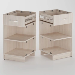 Built-in worktop cabinet 1 drawer and shelf