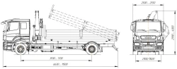 Dump trucks without CMU with diesel engine with GVW more than 5 tonnes but not more than 20 tonnes, type 57523 modification :575