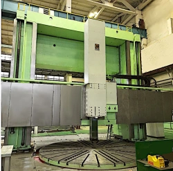 Double column lathe-carousel machine of model 1M563F4 (CNC) and its modifications