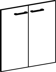 Set of low wooden doors 10 554 Series "Belfast"