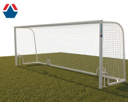 Football goal 7,32x2,44 m aluminium profile mobile with wheels Art. OS-15330
