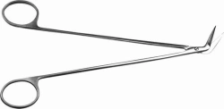11-393-19 Vascular scissors "Rots-Smith" horizontally curved at an angle of 60°