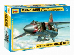Assembled model Soviet fighter-bomber MiG-23MLD